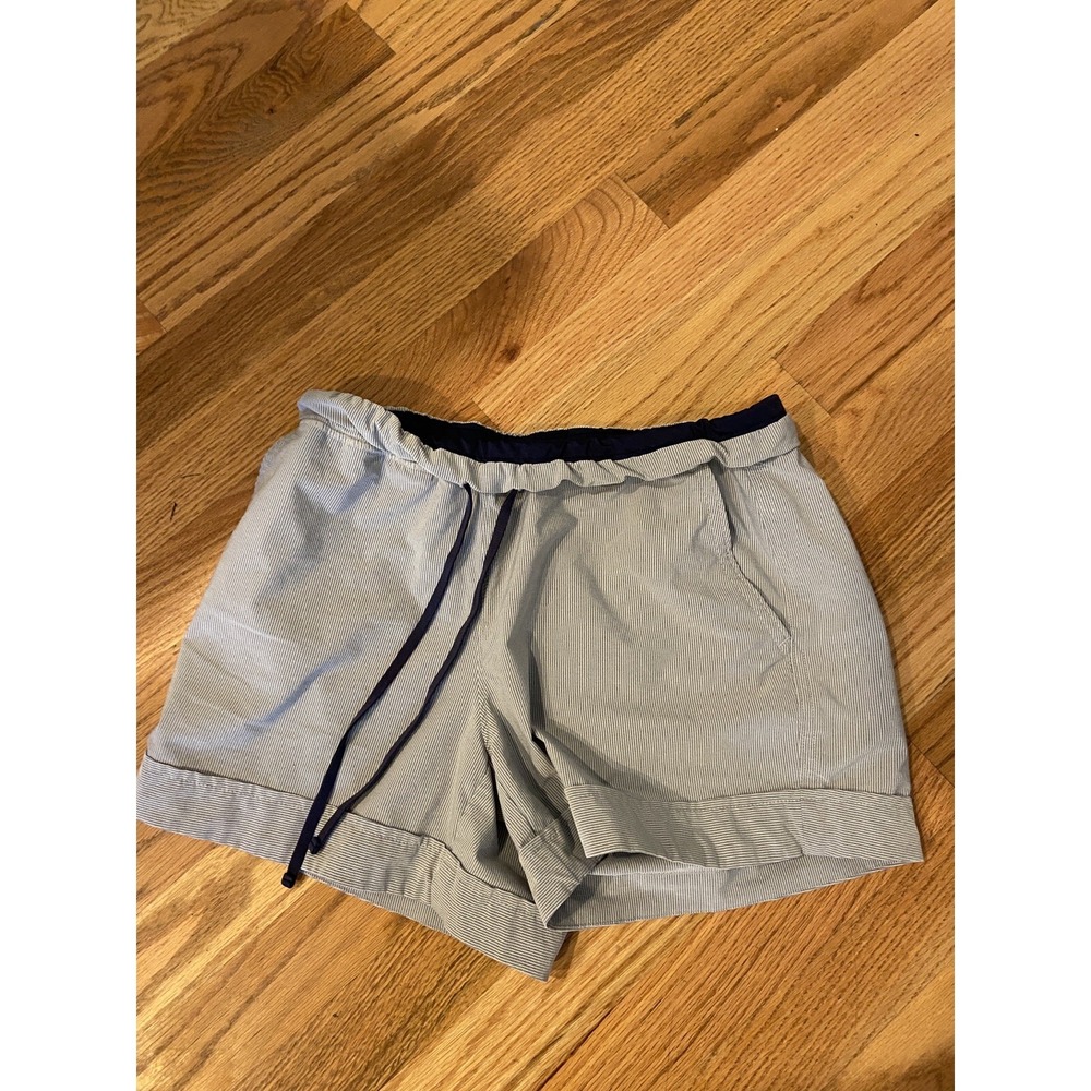 Athleta Women's SZ XS Beach Side Shortie Shorts Pockets Beach Striped